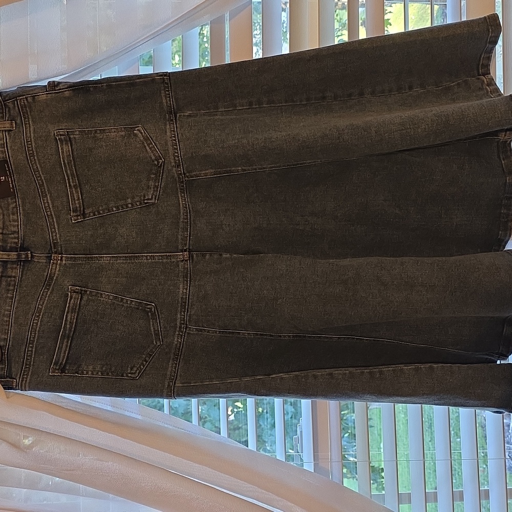NORSTROM Baccini Dark Denim A-Line Skirt - Picture 1 of 4